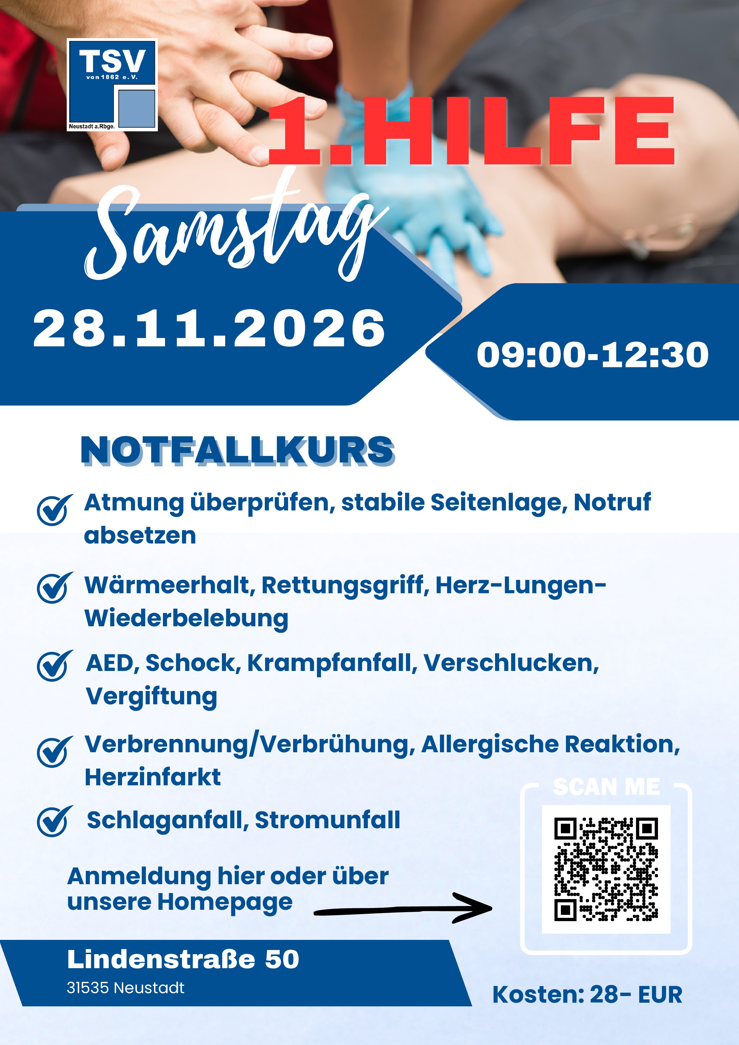 Veranstaltung 1. Hilfe Mitglieder 2026