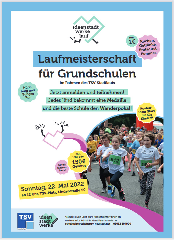 Laufmeisterschaft Grundschulen Poster 2022