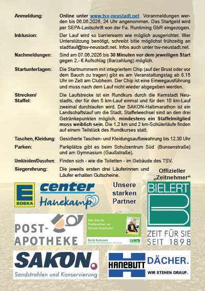 Flyer Neustaedter Stadtlauf 2026 2